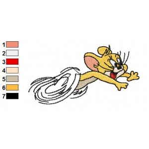 Tom and Jerry Embroidery Design 28